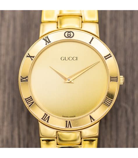 gucci watch gold men's|men's gucci watches on sale.